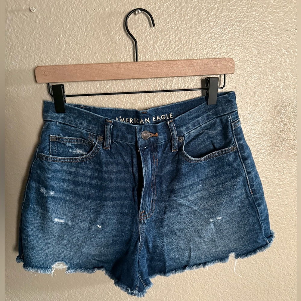 American Eagle Outfitters Blue Jean Shorts High-Waisted